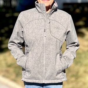 - The North Face L Apex Bionic II Heather Gray Softshell Jacket! EUC!
